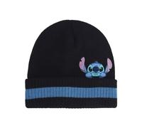 Disney Stitch Beanie Hat, Peek-a-Boo Striped Winter Knit cap with Cuff Berretto, Multi, Taglia Unica Unisex-Adulto
