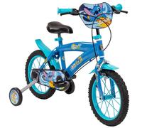 Disney Stitch Bicicletta per Bambini 14 pollici - Bici con Ruote Stabilizzatrici