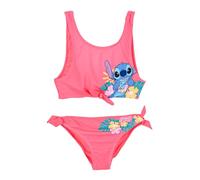 Disney Stitch Bikini Ragazza 6-16 Anni Costume Mare Due Pezzi Ufficiale Premium Tessuto Tecnico 82% Poliestere 18% Elastan Fantasie Estate Piscina [18059 Rosa - 14 Anni]