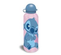 Disney Stitch - Borraccia per bambini, 500 ml, in alluminio, senza BPA, con tappo a cannuccia, riutilizzabile, a prova di perdite, per la scuola, per ragazzi e ragazze