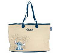 Disney Stitch Borsa da Spiaggia, Borsa da Viaggio per la Spesa a Tracolla in Cotone, Regalo per Donne e Adolescenti