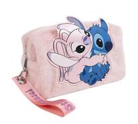 Disney Stitch Borsa da Toilette, Set di Bellezza Stitch e Angel Borsa da Viaggio in Peluche, Regalo per Ragazze, Donne, Adolescenti