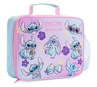 Disney Stitch Borsa Termica Bambini con Fodera Isolante, Borsa Frigo Bambina per Scolastici, Viaggi (Rosa/Blu)
