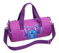 Disney Stitch Borsone da Palestra per Bambini, Borsa Sportiva 39,5 × 19,5 cm, 2 Tasche Laterali e Cinghie Regolabili, Regali Bambini (Viola Stitch)