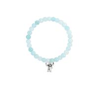 Disney Bracciale estensibile con perline azzurre e cuciture argentate