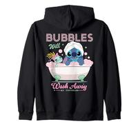 Disney Stitch Bubbles Will Wash Away My Troubles Bubble Bath Felpa con Cappuccio