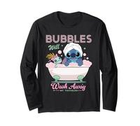 Disney Stitch Bubbles Will Wash Away My Troubles Bubble Bath Maglia a Manica