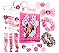 Disney Stitch Calendario Avvento 2025 Accessori Capelli Bambina Frozen Countdown Natale Calendari Avvento Fermagli Scrunchies Idee Regalo (Rosa)
