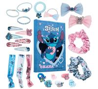 Disney Stitch Calendario Avvento 2026 Accessori Capelli Bambina Frozen Countdown Natale Calendari Avvento Fermagli Scrunchies Idee Regalo (Blu)