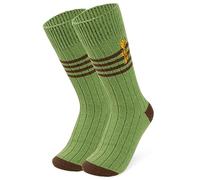 Disney Stitch Calze Donna - Calze Antiscivolo a Pantofola Calzettoni Casa Caldo Pile Taglia Unica Baby Yoda Ih Oh Minou Daisy (Groot Verde, 35-41 EU)