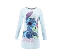 Disney Stitch Camicia da Notte Donna, Lunga Camicia da Notte in Morbido Cotone, Regalo per Donne, Ragazze e Adolescenti (Blu, S)