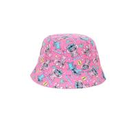Disney Stitch Cappello da Ragazze, Modello da Pescatore Disegno di Ohana Stitch e Angel, Cappello Estivo per Bambine (IT, Numero, 53, Rosa)