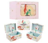 Disney Stitch Carillon Portagioie Bambina Adolescenti, Organizzatore Gioielli, Accessori Cameretta, Regali per Lei (Multi Ariel)