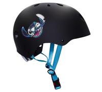 DISNEY Stitch Casco da bici per bambini nero, leggero, regolabile, sportivo per ragazzo 52-56 cm (Nero Stitch)