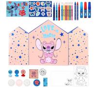 Disney Stitch Christmas Calendario dell'Avvento creativo Art & Craft Stationery Set Bambini Natale conto alla rovescia divertente