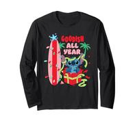 Disney Stitch Christmas Goodish all Year Funny Holiday Maglia a Manica