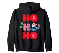 Disney Stitch Christmas Ho Ho Ho Cute Funny Holiday Felpa con Cappuccio