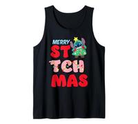 Disney Stitch Christmas Merry Stitchmas Cute Funny Holiday Canotta