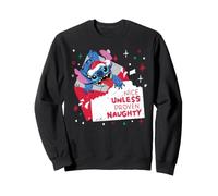Disney Stitch Christmas Nice Unless Proven Naughty Holiday Felpa