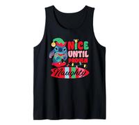 Disney Stitch Christmas Nice Until Proven Naughty Holiday Canotta