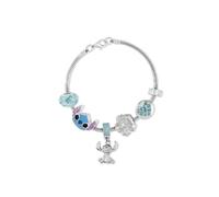 Disney - Silver Plated Stitch Charm Bracelet NUOVO