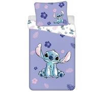 DISNEY Stitch Completo letto reversibile in cotone, Copripiumino per bambini con cerniera, 100% cotone, 140x200 cm, OEKO-TEX (formula 7)