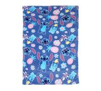 Disney Stitch Coperta, Coperta per Divano Letto con Motivo Stitch Tropicale Pile Morbido e Caldo, Regalo per Ragazze e Adolescenti, 140 x 90 CM