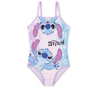 Disney Stitch Costume Piscina Bambina, Elastico e ad Asciugatura Rapida Costumi Interi per Spiaggia e Piscina (Multicolore, 7-8 Anni)