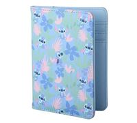 Disney Stitch - Custodia per passaporto da donna, licenza ufficiale, grazioso porta passaporto, portafoglio per passaporto, accessorio da viaggio, Stitch - Portafoglio passaporto tropicale, moderno