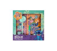 Disney Stitch - Diario per bambini | Super Diary Deco Set con adesivi, timbri e glitter | Regalo creativo per ragazze dai 3 anni in su, cancelleria fai da te con penna di peluche + D36:D37