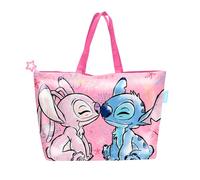 Disney Stitch e Angel Borsa da Spiaggia da Viaggio per la Spesa, Borsa a Tracolla, Regalo per Donne e Ragazze Adolescenti