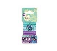 DISNEY STITCH - Elastici Sottili per Capelli con Ciondolo Lilo & Stitch - 15 Pezzi - Senza Metallo - Ideali per Bambini, Ragazze e Donne - Prodotto Ufficiale