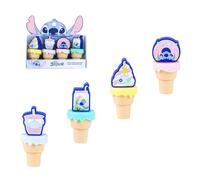 Disney Stitch Evidenziatori, Set di Cancelleria Design Gelato 3D, Set di 4 Colori Verde, Blu, Giallo e Rosa