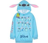 Disney Stitch Felpa con Cappuccio Bambina Adolescenti Felpa Bambino Accogliente Abbigliamento Bambina Regali Ragazza (11-12 Anni, Blu 3D Ears)
