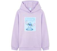 Disney Stitch Felpa con Cappuccio per Ragazza Adolescenti, Morbida Abbigliamento Paillettes Reversibili Felpe Ragazzo, Idee Regalo Bambini(Viola Stitch, 7-8 Anni)