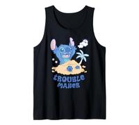 Disney Stitch Fluffy Summer Beach Sand Pile "Trouble Maker" Canotta