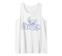 Disney Stitch Fluffy Summer Sun Beach Vibes Canotta