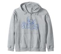 Disney Stitch Fluffy Summer Sun Beach Vibes Felpa con Cappuccio
