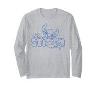 Disney Stitch Fluffy Summer Sun Beach Vibes Maglia a Manica