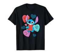 Disney Stitch Funny Candy Hearts Valentine's Day Maglietta