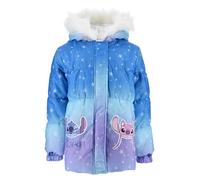 Disney Stitch Giacca per Ragazze, Caldo e Morbido Giubbotto Piumino Invernale, Cappotto con Cappuccio per Bambina, Taglia 3 Anni | Blu