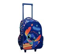 Disney Stitch Grande Zaino Trolley con Ruote Scuola Elementare Bambina Bambino