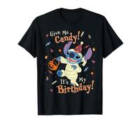 Disney Stitch Halloween Give Me Candy! It's My Birthday! Maglietta