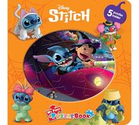 Disney Stitch Halloween My First Puzzle Book - Jigsaw Puzzles for kids, 10-page board book, 5 puzzles to enjoy