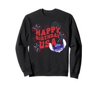 Disney Stitch Happy Birthday USA 4th of July America 250th Felpa