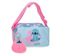 Disney Stitch Hearts astuccio scolastico, astuccio per bambini, realizzato in poliestere