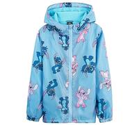 Disney Stitch Impermeabile Bambina - Giacca Antipioggia per Bambine e Ragazze 4-14 Anni Giacca Bimba con Rivestimento in Pile Abbigliamento Bambina Angel Stitch (Blu, 13-14 anni)