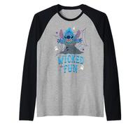 Disney Stitch in Hades Costume Wicked Fun Halloween Villains Maglia con Maniche Raglan