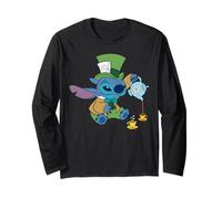 Disney Stitch in Mad Hatter Costume Halloween Wonderland Maglia a Manica