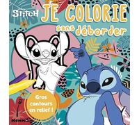 Disney Stitch - Je colorie sans déborder - Gros contours en relief !